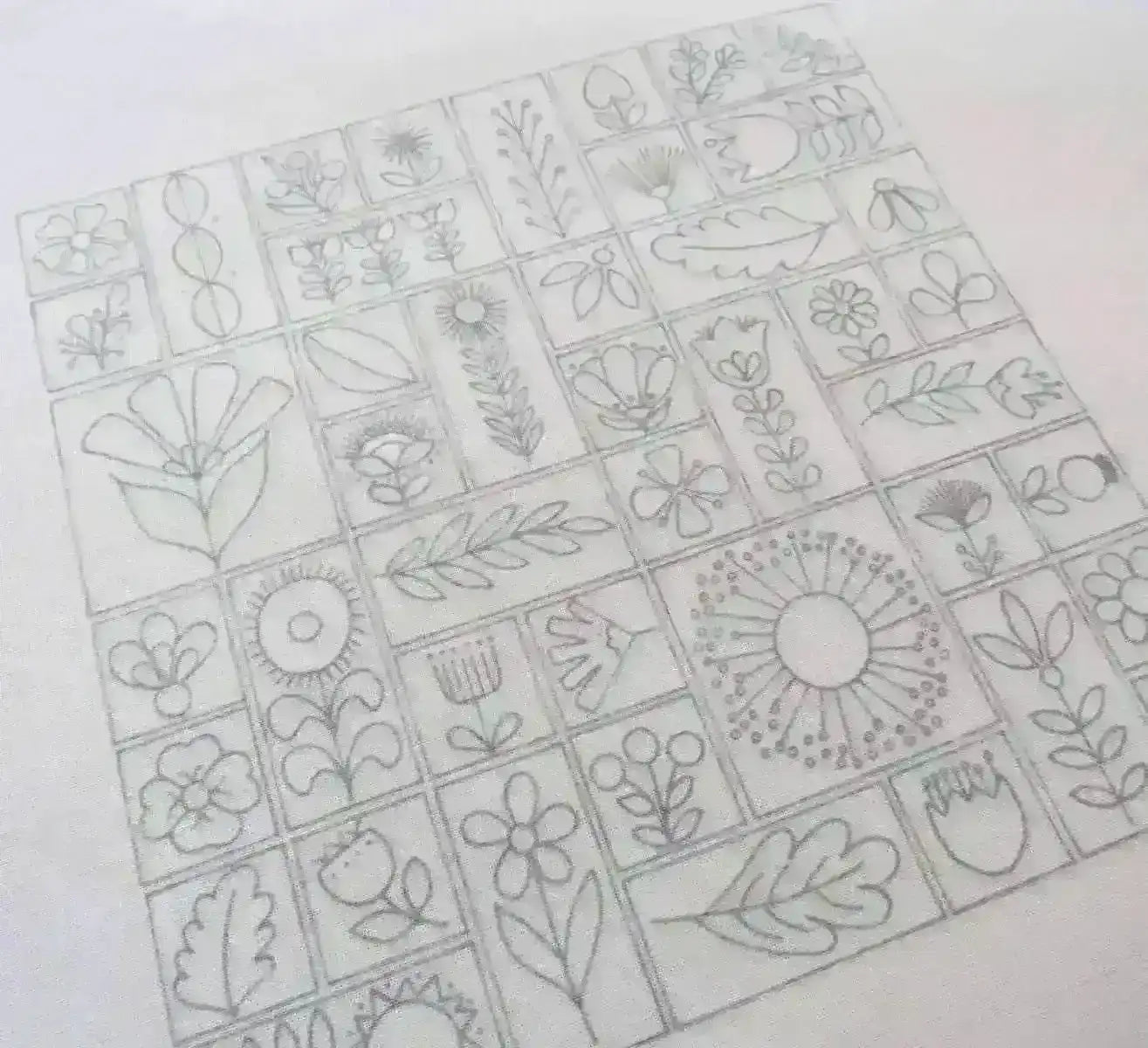 Flowery Folk, Pre Printed Embroidery Fabric Panel PLUS PDF Pattern , Pre Printed Fabric Pattern , StitchDoodles , embroidery hoop kit, embroidery kits for adults, embroidery kits for beginners, flower embroidery, hand embroidery, hand embroidery fabric, modern embroidery kits, PDF pattern, unique embroidery kits , StitchDoodles , shop.stitchdoodles.com