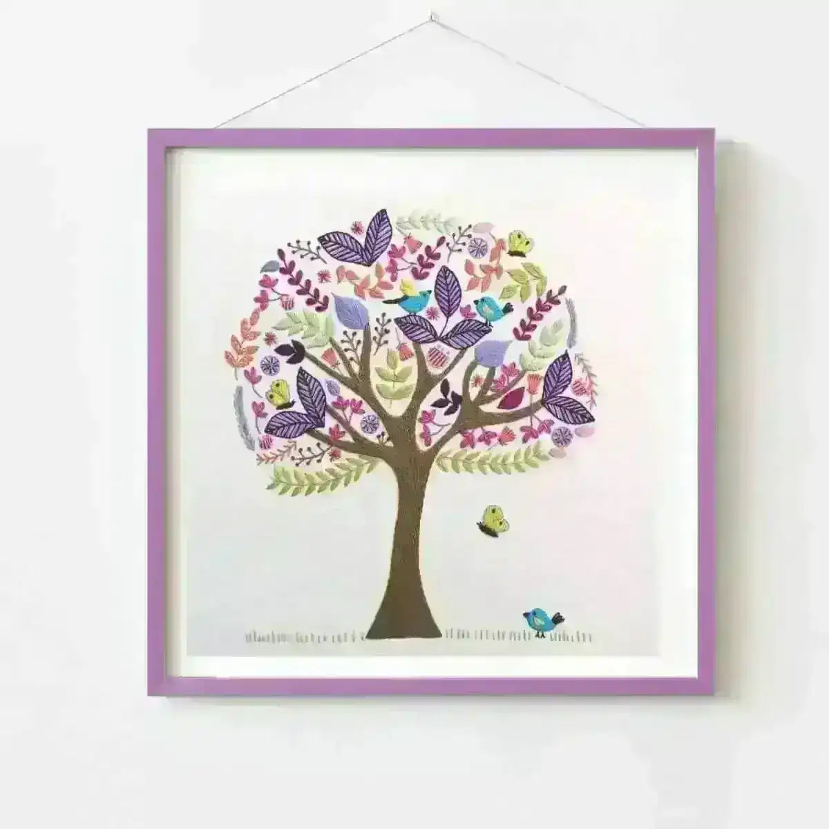 Folk Tree Stitchery, Hand Embroidery Pattern , PDF Download , StitchDoodles , embroidery hoop kit, embroidery kits for adults, embroidery kits for beginners, flower embroidery, hand embroidery, modern embroidery kits, PDF pattern, unique embroidery kits, wildlife embroidery , StitchDoodles , shop.stitchdoodles.com