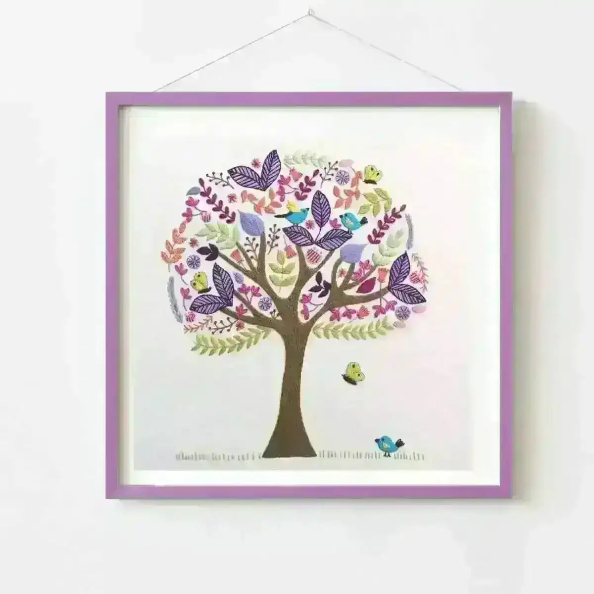 Folk Tree Stitchery, Hand Embroidery Pattern , PDF Download , StitchDoodles , embroidery hoop kit, embroidery kits for adults, embroidery kits for beginners, flower embroidery, hand embroidery, modern embroidery kits, PDF pattern, unique embroidery kits, wildlife embroidery , StitchDoodles , shop.stitchdoodles.com