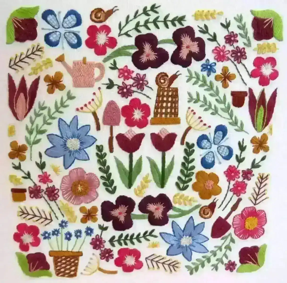 Garden Glory, Hand Embroidery Pattern , PDF Download , StitchDoodles , embroidery hoop kit, embroidery kits for adults, embroidery kits for beginners, hand embroidery, modern embroidery kits, PDF pattern, unique embroidery kits , StitchDoodles , shop.stitchdoodles.com