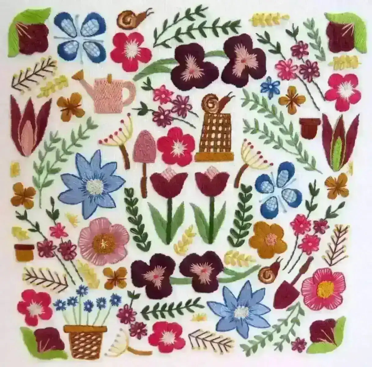 Garden Glory, Hand Embroidery Pattern , PDF Download , StitchDoodles , embroidery hoop kit, embroidery kits for adults, embroidery kits for beginners, hand embroidery, modern embroidery kits, PDF pattern, unique embroidery kits , StitchDoodles , shop.stitchdoodles.com
