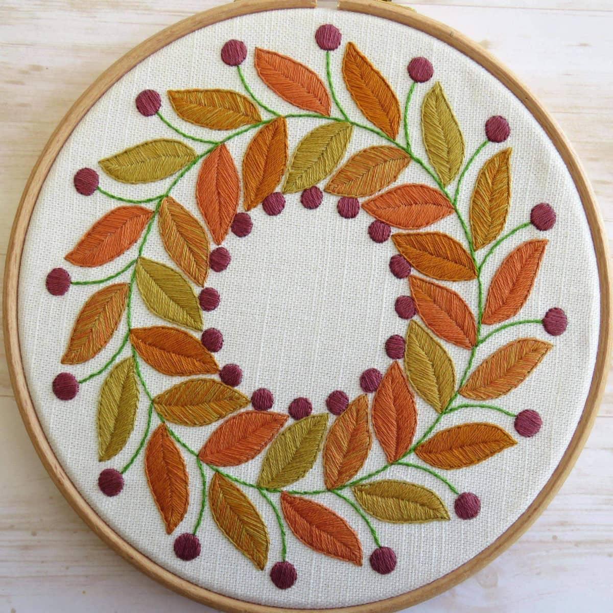 Embroidery Kit - Autumn Wildflowers