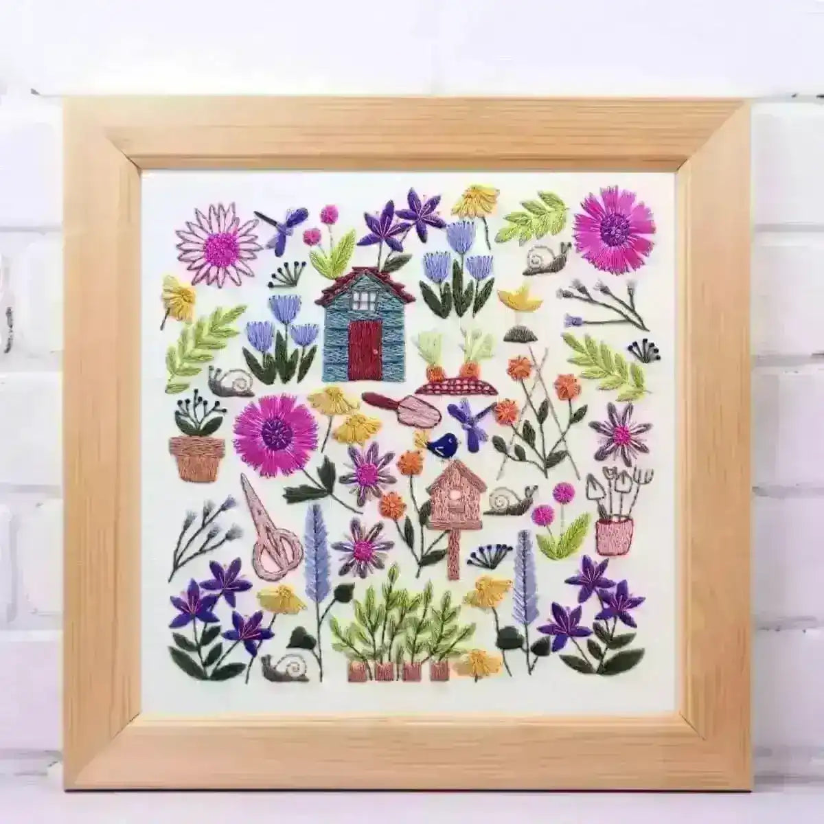 How does your Garden Grow, Pre Printed Fabric Panel , Pre Printed Fabric Pattern , StitchDoodles , bird embroidery, Embroidery, embroidery hoop, embroidery hoop kit, embroidery kits for beginners, embroidery pattern, garden embroidery, hand embroidery, hand embroidery fabric, hand embroidery kit, hand embroidery seat frame, nurge embroidery hoop, PDF pattern, Printed Pattern, unique embroidery kits , StitchDoodles , shop.stitchdoodles.com