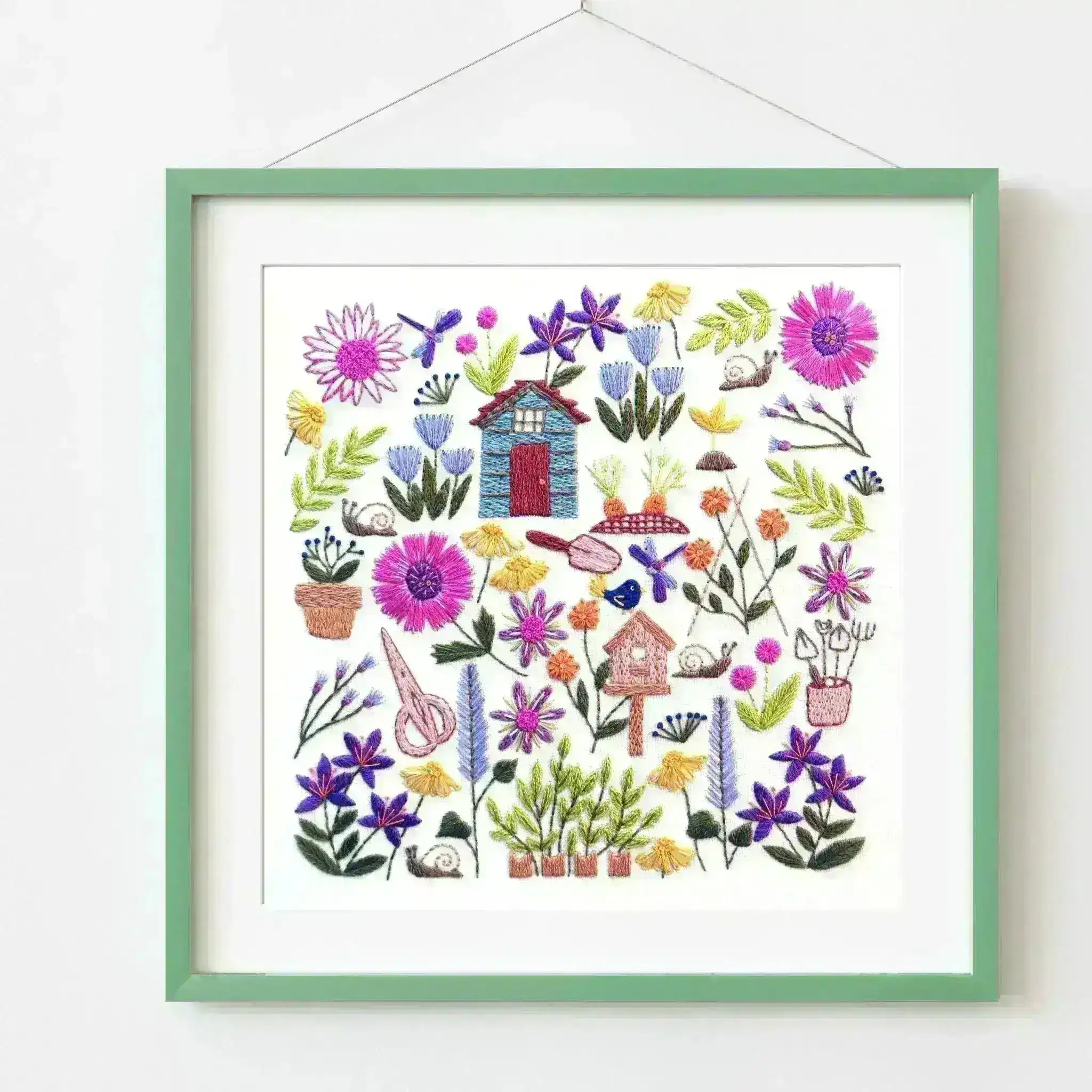 How does your Garden Grow, Pre Printed Fabric Panel , Pre Printed Fabric Pattern , StitchDoodles , bird embroidery, Embroidery, embroidery hoop, embroidery hoop kit, embroidery kits for beginners, embroidery pattern, garden embroidery, hand embroidery, hand embroidery fabric, hand embroidery kit, hand embroidery seat frame, nurge embroidery hoop, PDF pattern, Printed Pattern, unique embroidery kits , StitchDoodles , shop.stitchdoodles.com