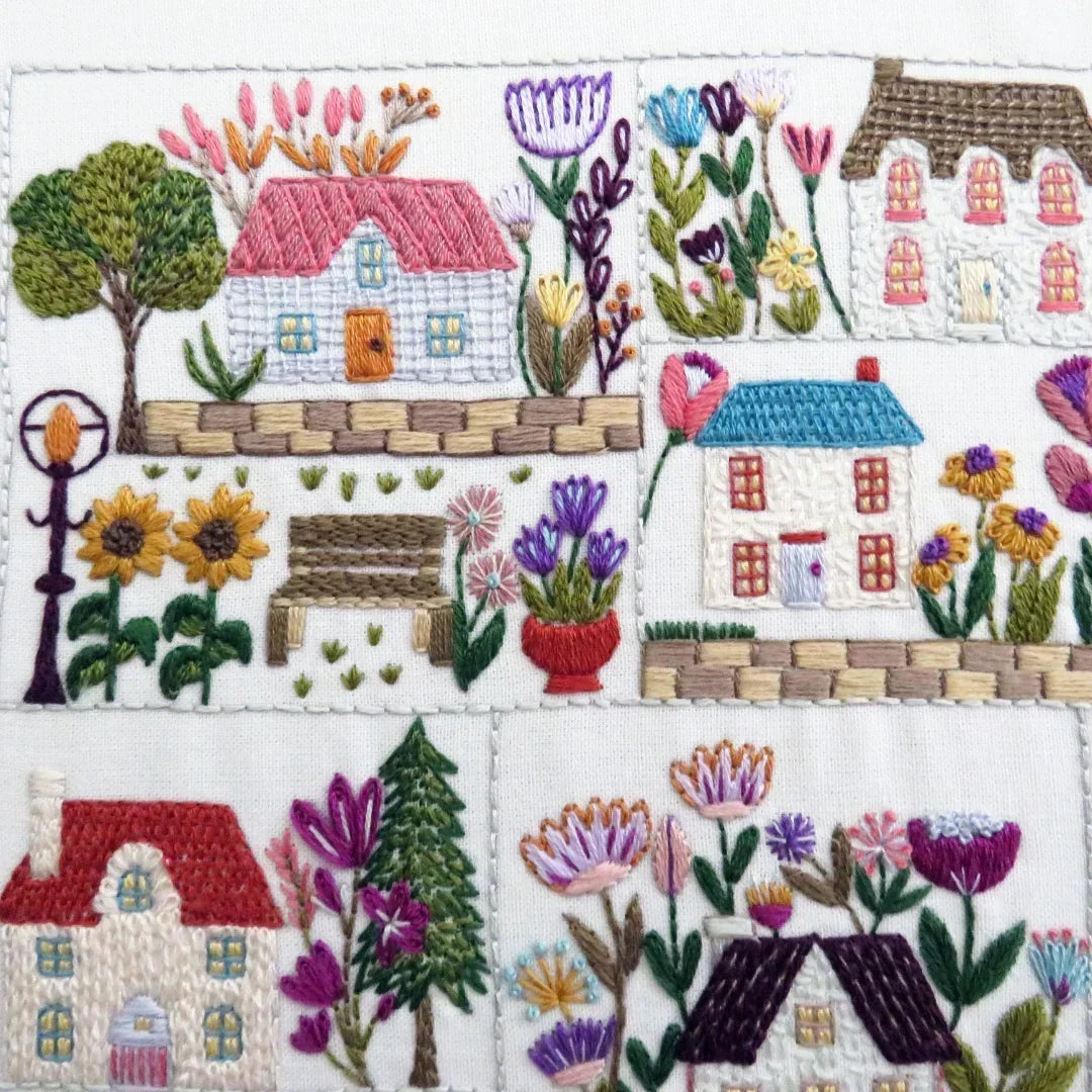 Village in Bloom Embroidery Kit