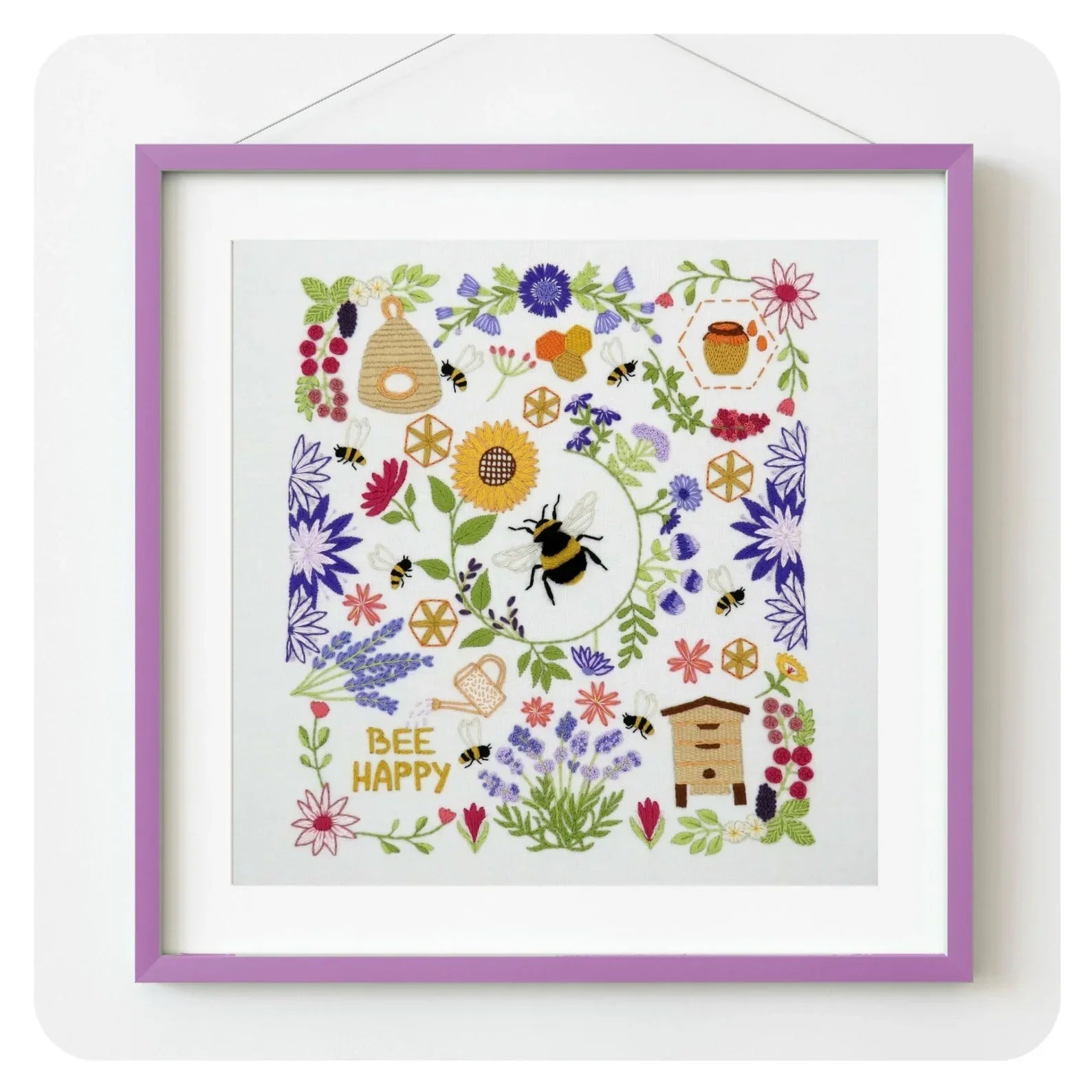 Bees and Blossoms Hand Embroidery Kit