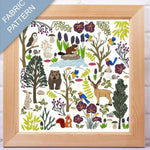 Into the Forest Embroidery Fabric Panel