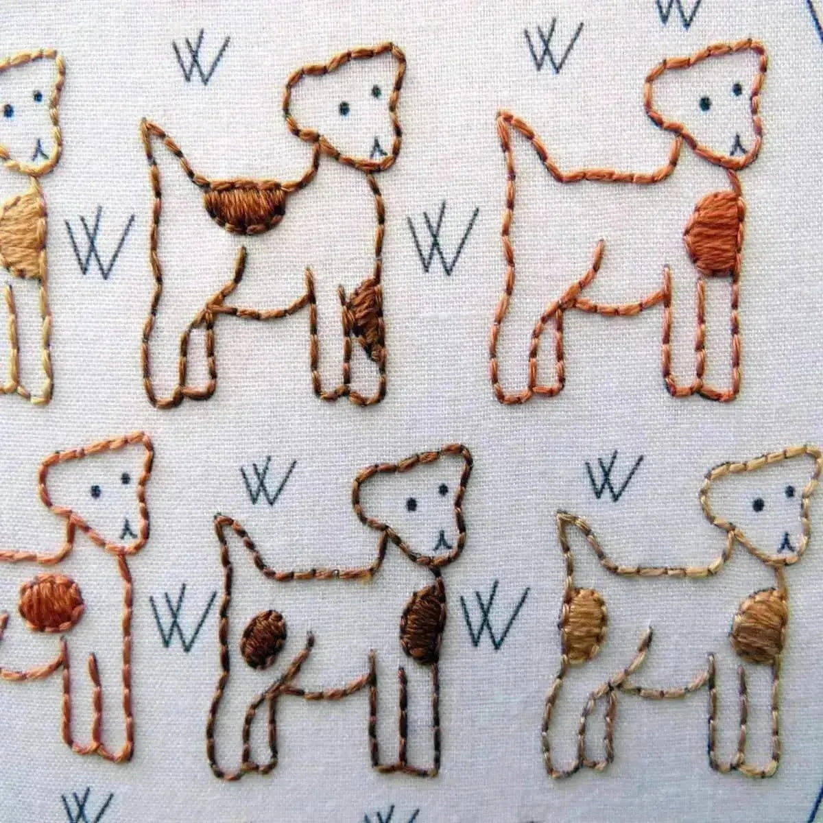 Jack Russells, Hand Embroidery Pattern , PDF Download , StitchDoodles , beginner embroidery, embroidery hoop kit, embroidery kit for adults, embroidery kit for beginers, embroidery kits for beginners, hand embroidery, PDF pattern , StitchDoodles , shop.stitchdoodles.com