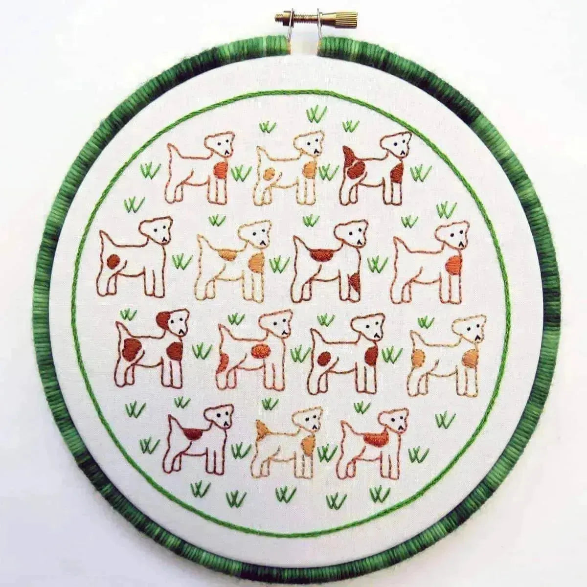 Jack Russells, Hand Embroidery Pattern , PDF Download , StitchDoodles , beginner embroidery, embroidery hoop kit, embroidery kit for adults, embroidery kit for beginers, embroidery kits for beginners, hand embroidery, PDF pattern , StitchDoodles , shop.stitchdoodles.com
