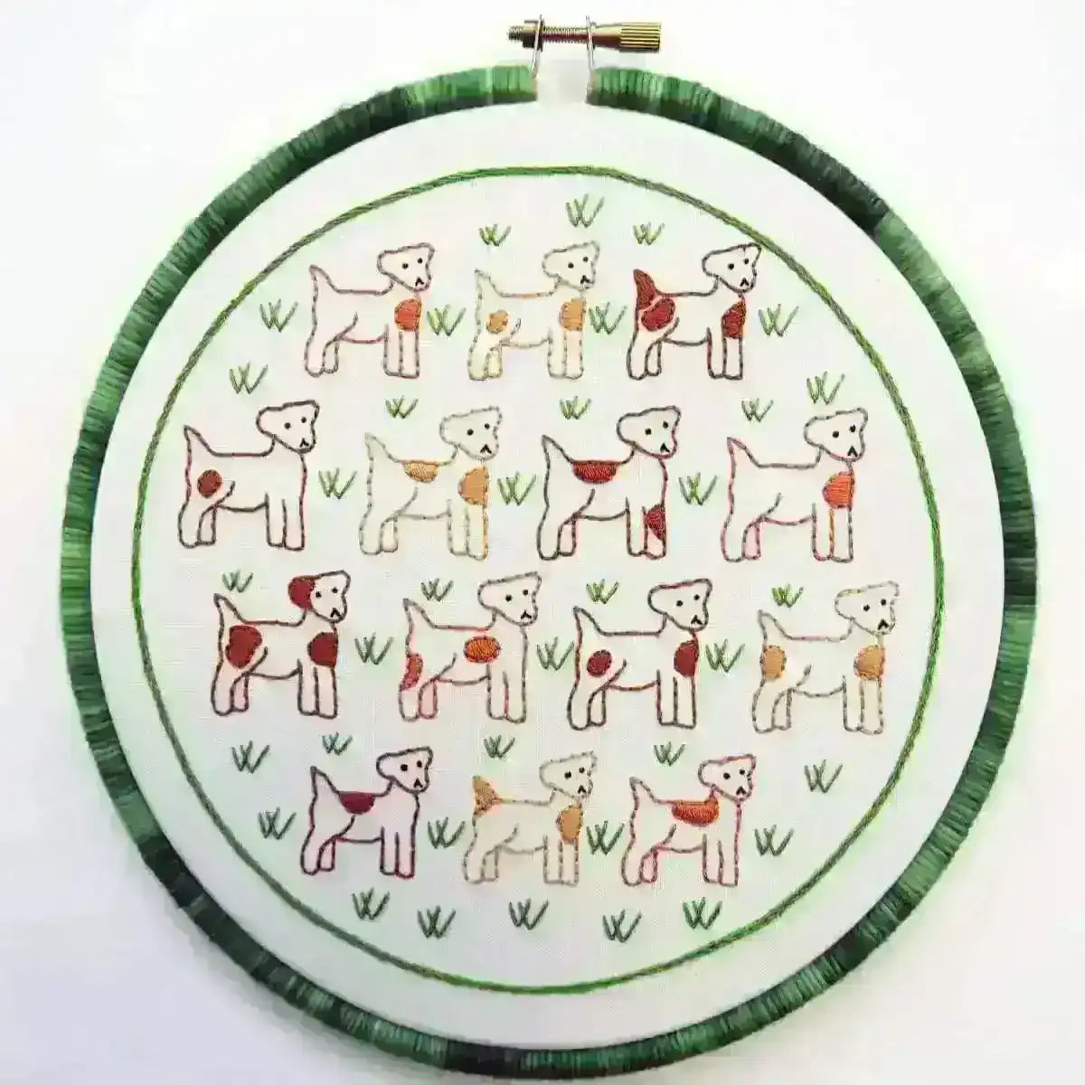 Jack Russells, Hand Embroidery Pattern , PDF Download , StitchDoodles , beginner embroidery, embroidery hoop kit, embroidery kit for adults, embroidery kit for beginers, embroidery kits for beginners, hand embroidery, PDF pattern , StitchDoodles , shop.stitchdoodles.com