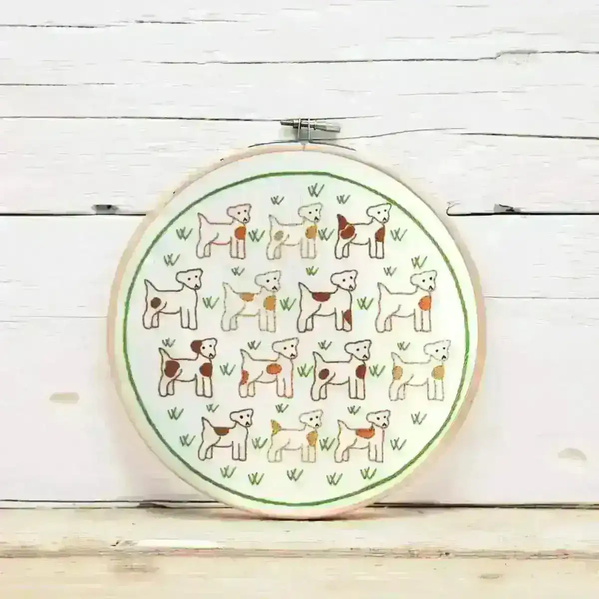Jack Russells, Hand Embroidery Pattern , PDF Download , StitchDoodles , beginner embroidery, embroidery hoop kit, embroidery kit for adults, embroidery kit for beginers, embroidery kits for beginners, hand embroidery, PDF pattern , StitchDoodles , shop.stitchdoodles.com
