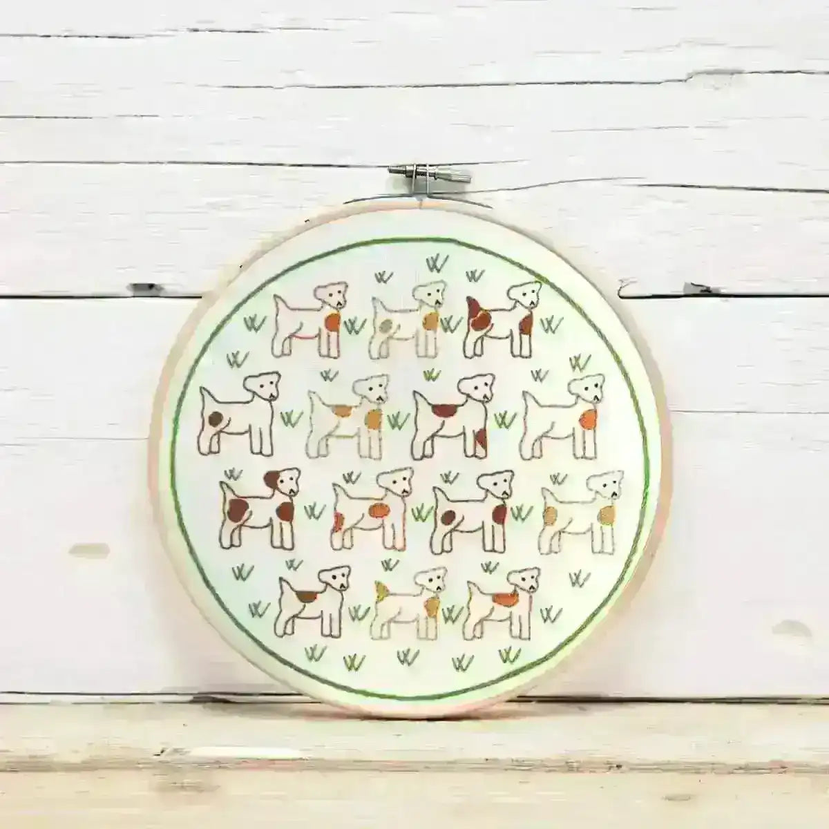 Jack Russells, Hand Embroidery Pattern , PDF Download , StitchDoodles , beginner embroidery, embroidery hoop kit, embroidery kit for adults, embroidery kit for beginers, embroidery kits for beginners, hand embroidery, PDF pattern , StitchDoodles , shop.stitchdoodles.com