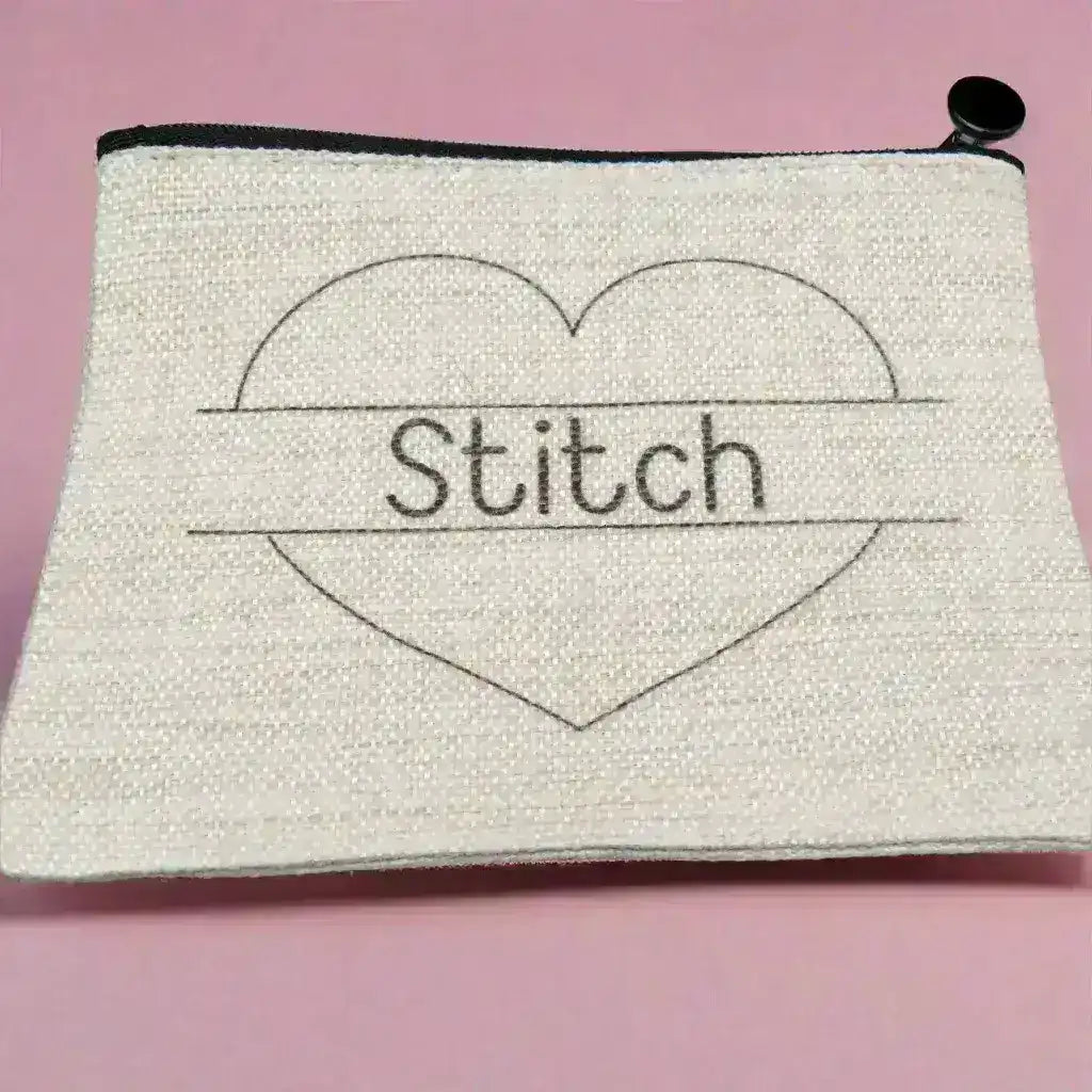 Linen 'Stitch' pouch for hand embroidery , Embroidery Supplies , Aurifil , new , StitchDoodles , shop.stitchdoodles.com