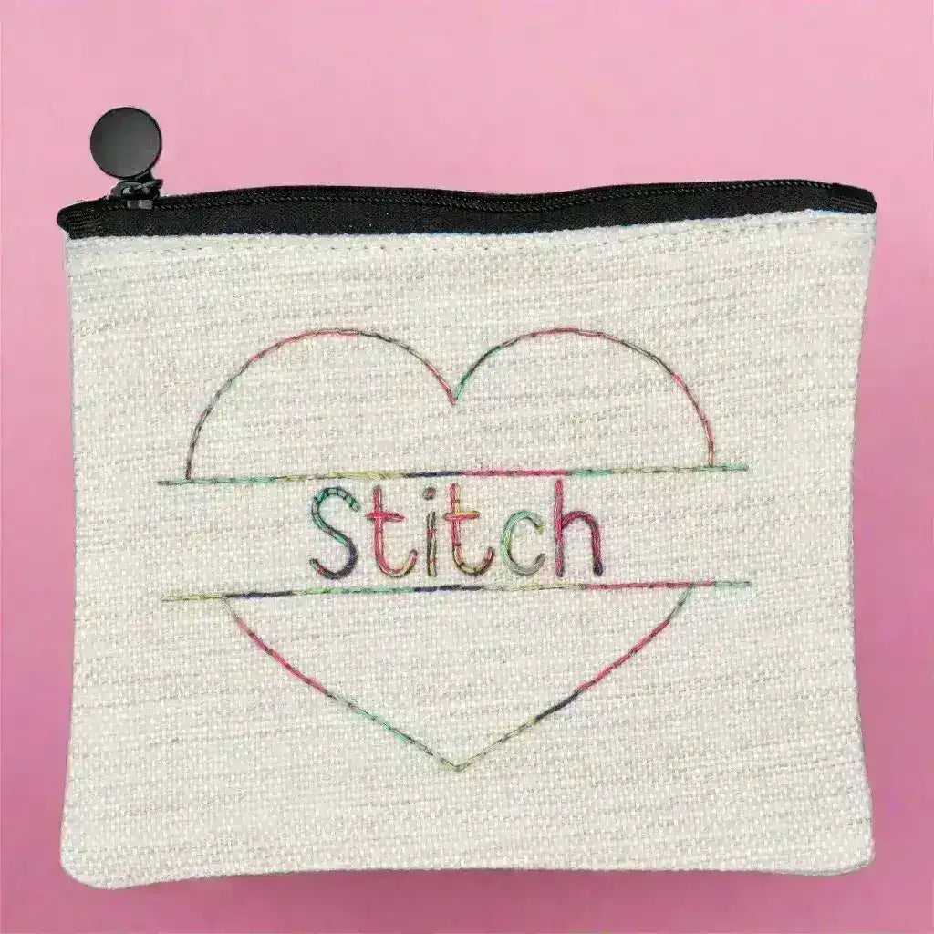 Linen 'Stitch' pouch for hand embroidery , Embroidery Supplies , Aurifil , new , StitchDoodles , shop.stitchdoodles.com