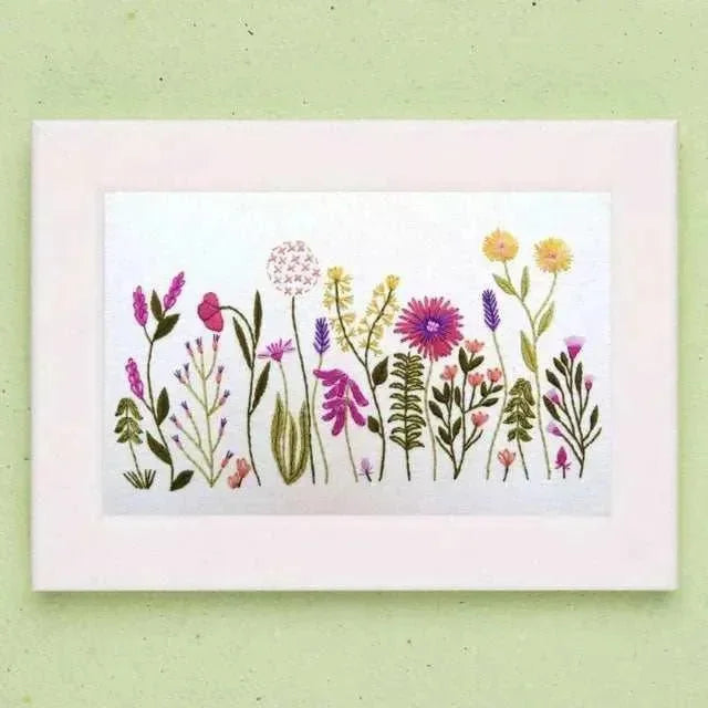 Meadow Flowers Hand Embroidery Kit , Embroidery Kit , StitchDoodles , beginner embroidery, countryside, embroidery hoop kit, embroidery kit for adults, embroidery kit for beginers, embroidery kits for beginners, flowers, garden, hand embroidery kit, hand embroidery pattern, hand embroidery thread, meadow, nature, nurge, nurge hoop, nurse kit, petals , StitchDoodles , shop.stitchdoodles.com