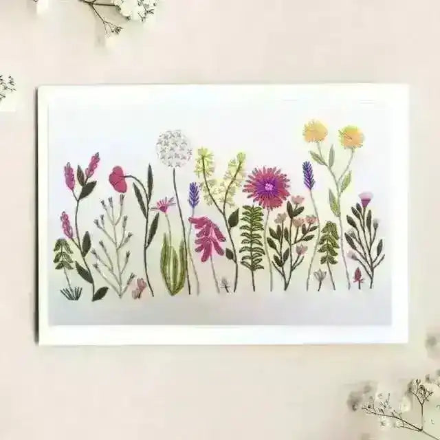 Meadow Flowers Hand Embroidery Kit , Embroidery Kit , StitchDoodles , beginner embroidery, countryside, embroidery hoop kit, embroidery kit for adults, embroidery kit for beginers, embroidery kits for beginners, flowers, garden, hand embroidery kit, hand embroidery pattern, hand embroidery thread, meadow, nature, nurge, nurge hoop, nurse kit, petals , StitchDoodles , shop.stitchdoodles.com