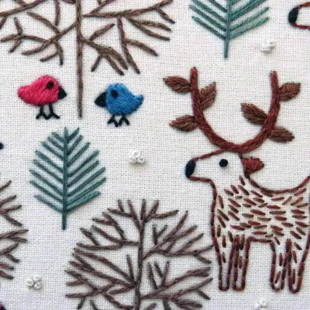 Merry Moose Christmas Hand Embroidery Pattern , PDF Download , StitchDoodles , christmas, embroidery hoop kit, embroidery kit for adults, embroidery kit for beginers, embroidery kits for beginners, embroidery pattern, hand embroidery, PDF pattern , StitchDoodles , shop.stitchdoodles.com