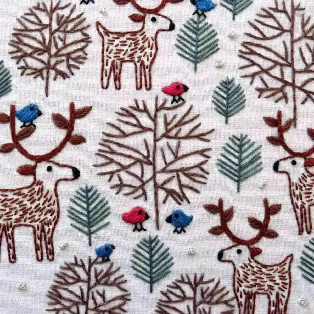 Merry Moose Christmas Hand Embroidery Pattern , PDF Download , StitchDoodles , christmas, embroidery hoop kit, embroidery kit for adults, embroidery kit for beginers, embroidery kits for beginners, embroidery pattern, hand embroidery, PDF pattern , StitchDoodles , shop.stitchdoodles.com