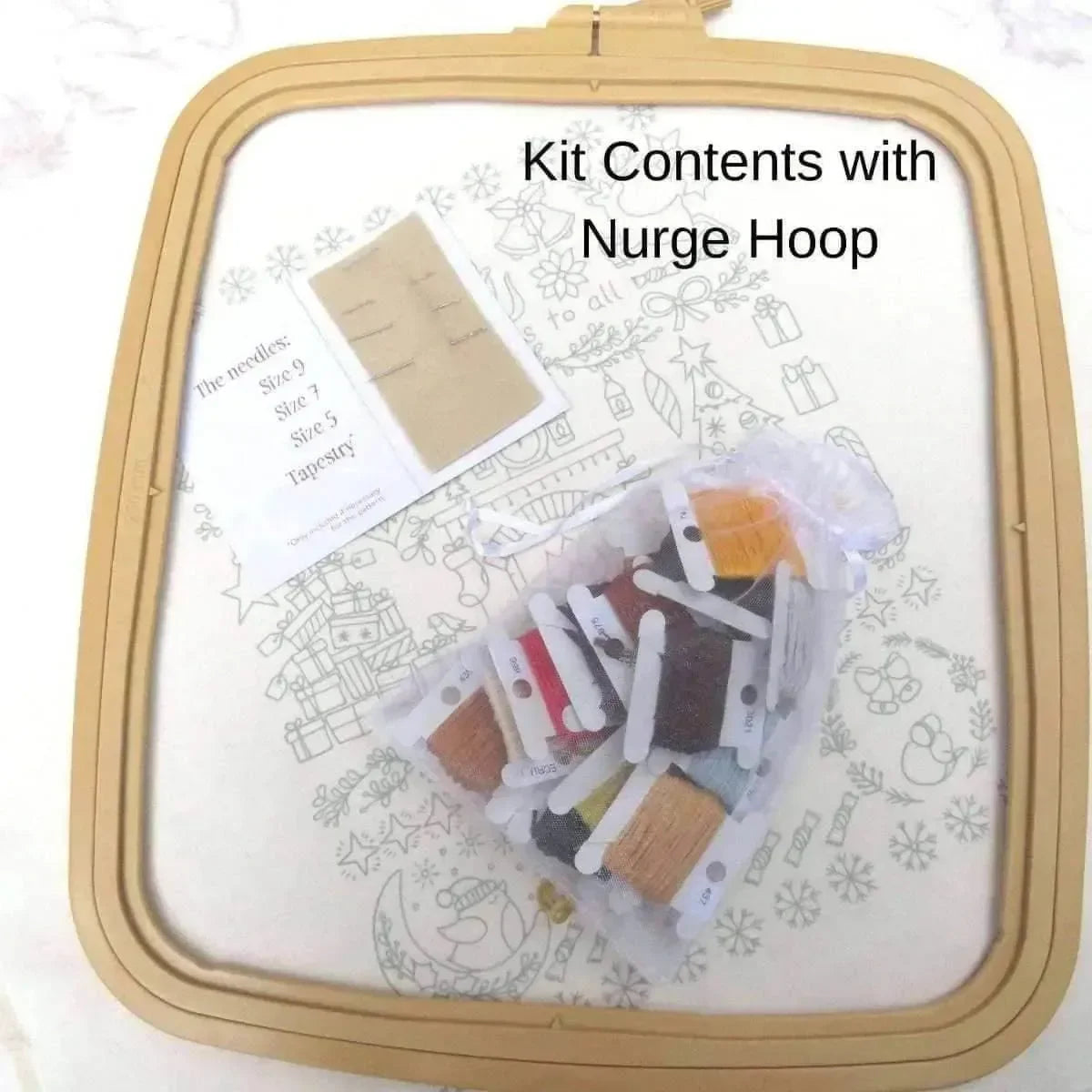 Night Before Christmas Hand Embroidery Kit , Embroidery Kit , StitchDoodles , christmas, embroidery hoop kit, embroidery kit for adults, embroidery kit for beginers, embroidery kits for beginners, hand embroidery , StitchDoodles , shop.stitchdoodles.com