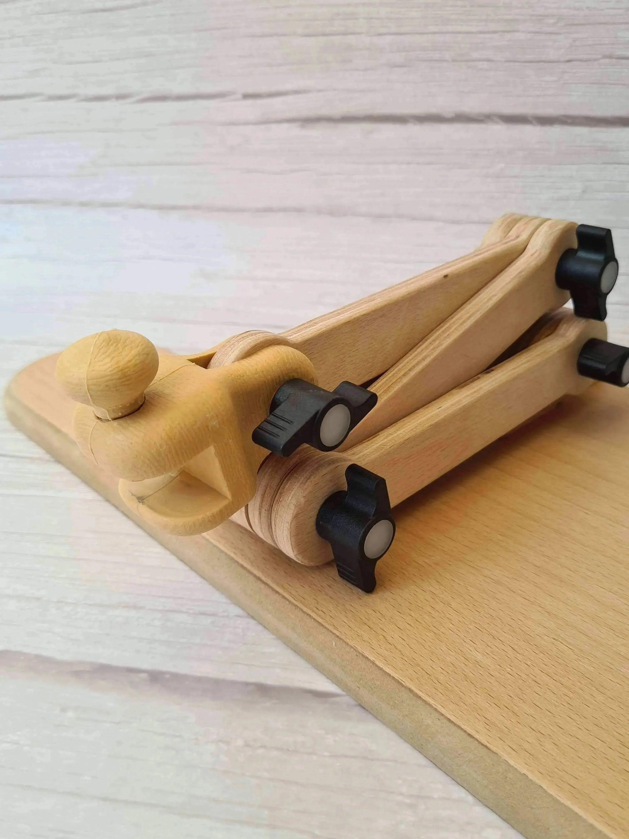 Nurge Adjustable Wooden Seat Embroidery Stand , Embroidery Supplies , Nurge , embroidery hoop kit, embroidery kit for adults, embroidery kit for beginers, embroidery kits for beginners, hand embroidery, hand embroidery hoop, hand embroidery seat frame, nurge seat stand , StitchDoodles , shop.stitchdoodles.com