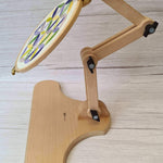 Nurge Adjustable Wooden Seat Embroidery Stand , Embroidery Supplies , StitchDoodles , embroidery hoop kit, embroidery kit for adults, embroidery kit for beginers, embroidery kits for beginners, hand embroidery, hand embroidery hoop, hand embroidery seat frame, nurge seat stand , StitchDoodles , shop.stitchdoodles.com