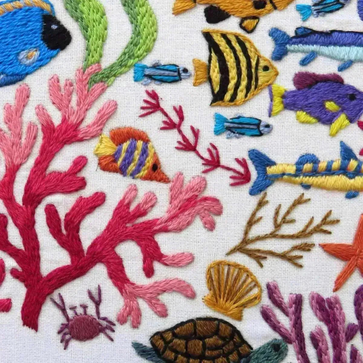 Ocean Wonders, Hand Embroidery Pattern , PDF Download , StitchDoodles , embroidery hoop kit, embroidery kit for adults, embroidery kit for beginers, hand embroidery, PDF pattern , StitchDoodles , shop.stitchdoodles.com