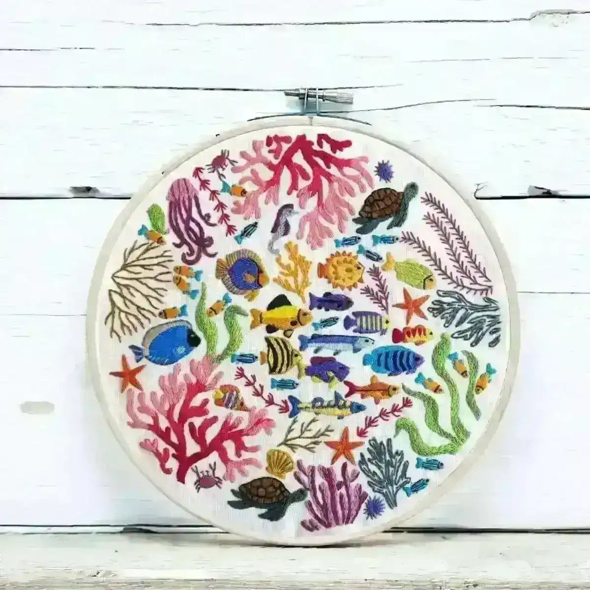 Ocean Wonders, Hand Embroidery Pattern , PDF Download , StitchDoodles , embroidery hoop kit, embroidery kit for adults, embroidery kit for beginers, hand embroidery, PDF pattern , StitchDoodles , shop.stitchdoodles.com