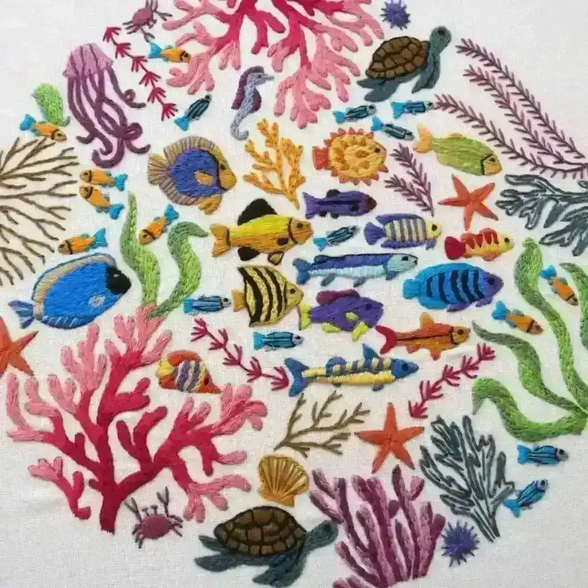 Ocean Wonders, Hand Embroidery Pattern , PDF Download , StitchDoodles , embroidery hoop kit, embroidery kit for adults, embroidery kit for beginers, hand embroidery, PDF pattern , StitchDoodles , shop.stitchdoodles.com