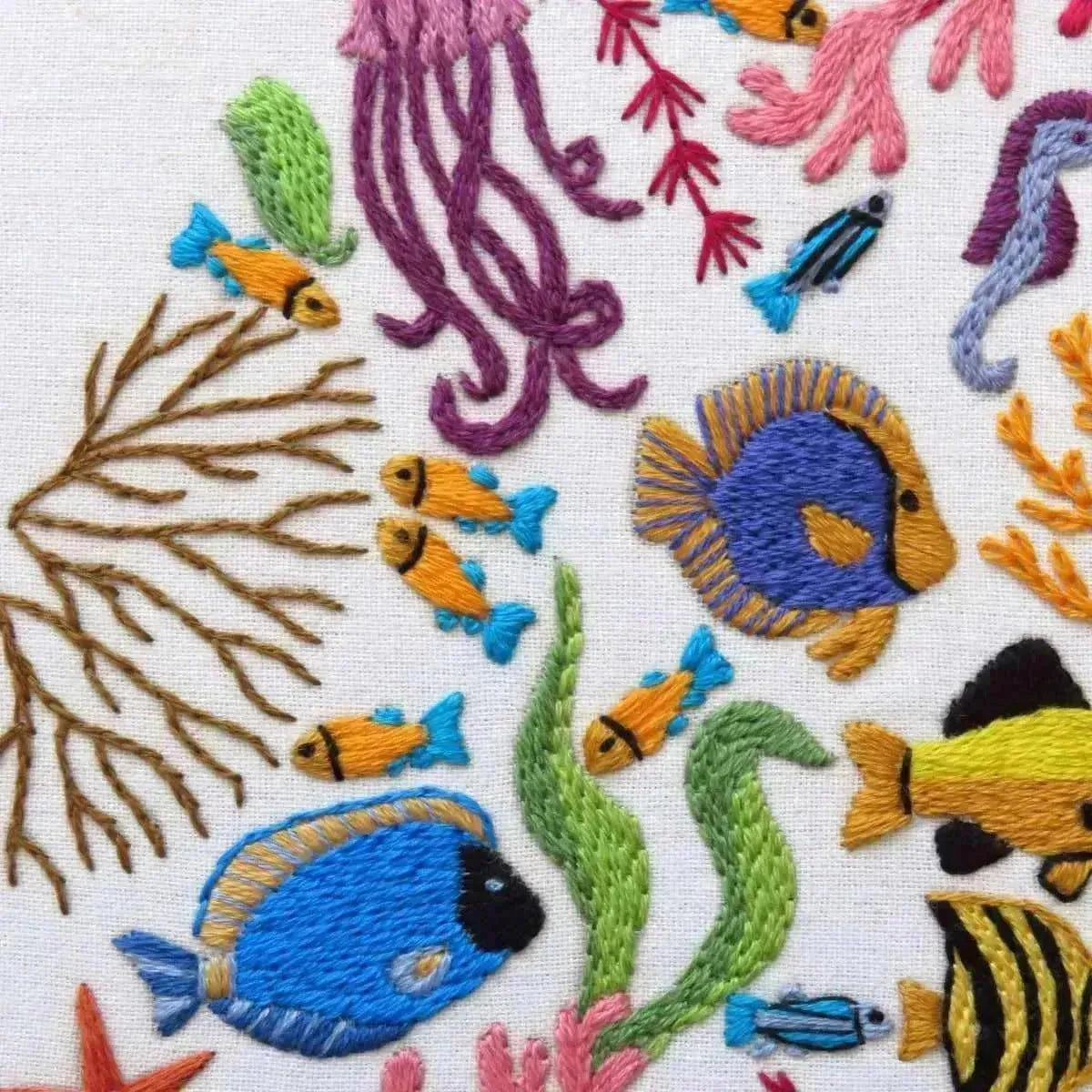 Ocean Wonders, Hand Embroidery Pattern , PDF Download , StitchDoodles , embroidery hoop kit, embroidery kit for adults, embroidery kit for beginers, hand embroidery, PDF pattern , StitchDoodles , shop.stitchdoodles.com