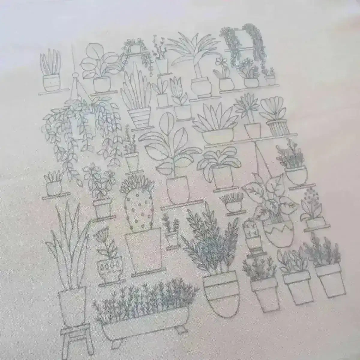 Plantopia, Pre Printed Embroidery Fabric Panel , Pre Printed Fabric Pattern , StitchDoodles , Embroidery, embroidery hoop kit, embroidery kit for adults, embroidery kit for beginers, embroidery pattern, flower embroidery, hand embroidery, hand embroidery fabric, PDF pattern, wildlife embroidery , StitchDoodles , shop.stitchdoodles.com