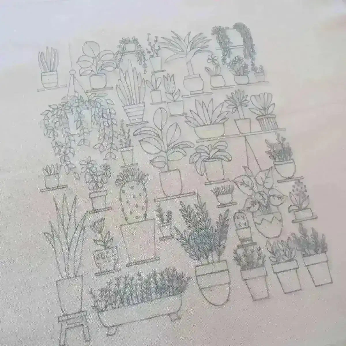 Plantopia, Pre Printed Embroidery Fabric Panel , Pre Printed Fabric Pattern , StitchDoodles , Embroidery, embroidery hoop kit, embroidery kit for adults, embroidery kit for beginers, embroidery pattern, flower embroidery, hand embroidery, hand embroidery fabric, PDF pattern, wildlife embroidery , StitchDoodles , shop.stitchdoodles.com