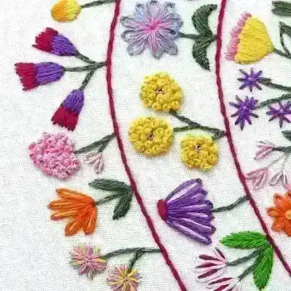 Round and Round the Garden Hand Embroidery Pattern , PDF Download , StitchDoodles , embroidery hoop kit, embroidery kits for adults, embroidery kits for beginners, embroidery patern, flower embroidery, hand embroidery, modern embroidery kits, unique embroidery kits , StitchDoodles , shop.stitchdoodles.com