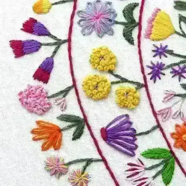 Round and Round the Garden Hand Embroidery Pattern , PDF Download , StitchDoodles , embroidery hoop kit, embroidery kits for adults, embroidery kits for beginners, embroidery patern, flower embroidery, hand embroidery, modern embroidery kits, unique embroidery kits , StitchDoodles , shop.stitchdoodles.com