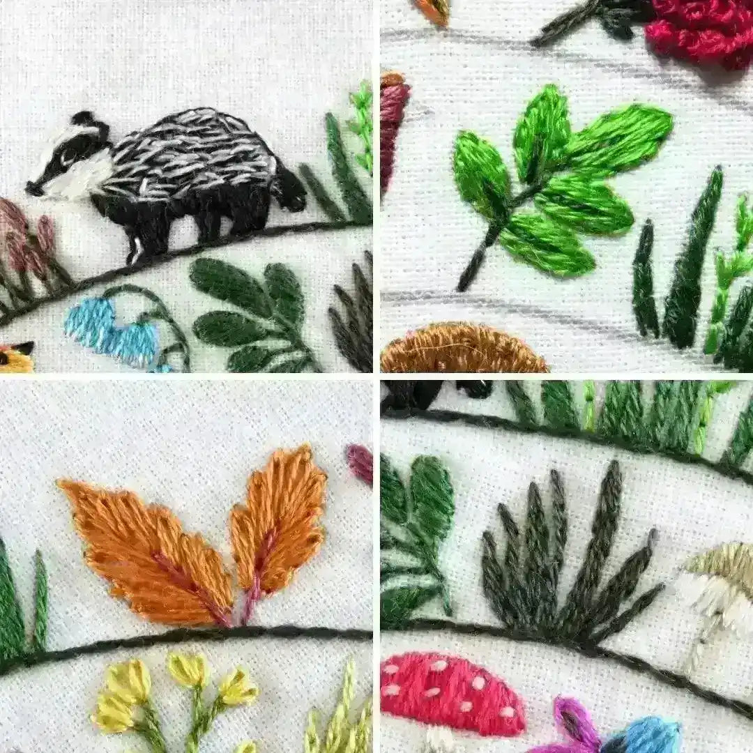 Round & Round the Woodland Pre Printed Fabric Panel , Pre Printed Fabric Pattern , Stitchdoodles , , StitchDoodles , shop.stitchdoodles.com
