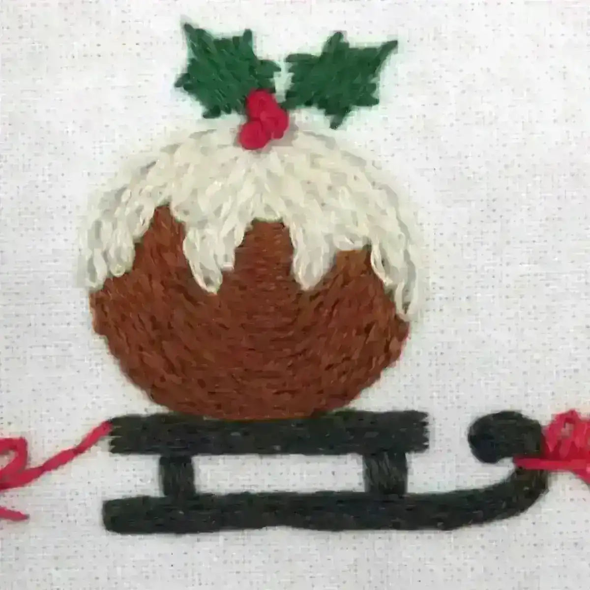 Santa's on his Way Christmas Pre Printed Embroidery Fabric Panel , Pre Printed Fabric Pattern , StitchDoodles , christmas, embroidery hoop kit, embroidery kit for adults, embroidery kit for beginers, hand embroidery, hand embroidery fabric , StitchDoodles , shop.stitchdoodles.com
