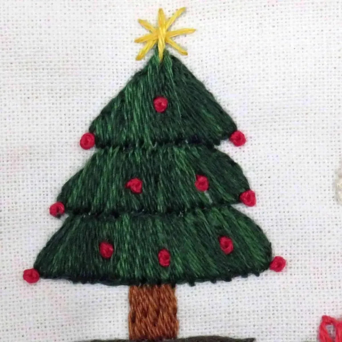 Santa's on his Way Christmas Pre Printed Embroidery Fabric Panel , Pre Printed Fabric Pattern , StitchDoodles , christmas, embroidery hoop kit, embroidery kit for adults, embroidery kit for beginers, hand embroidery, hand embroidery fabric , StitchDoodles , shop.stitchdoodles.com