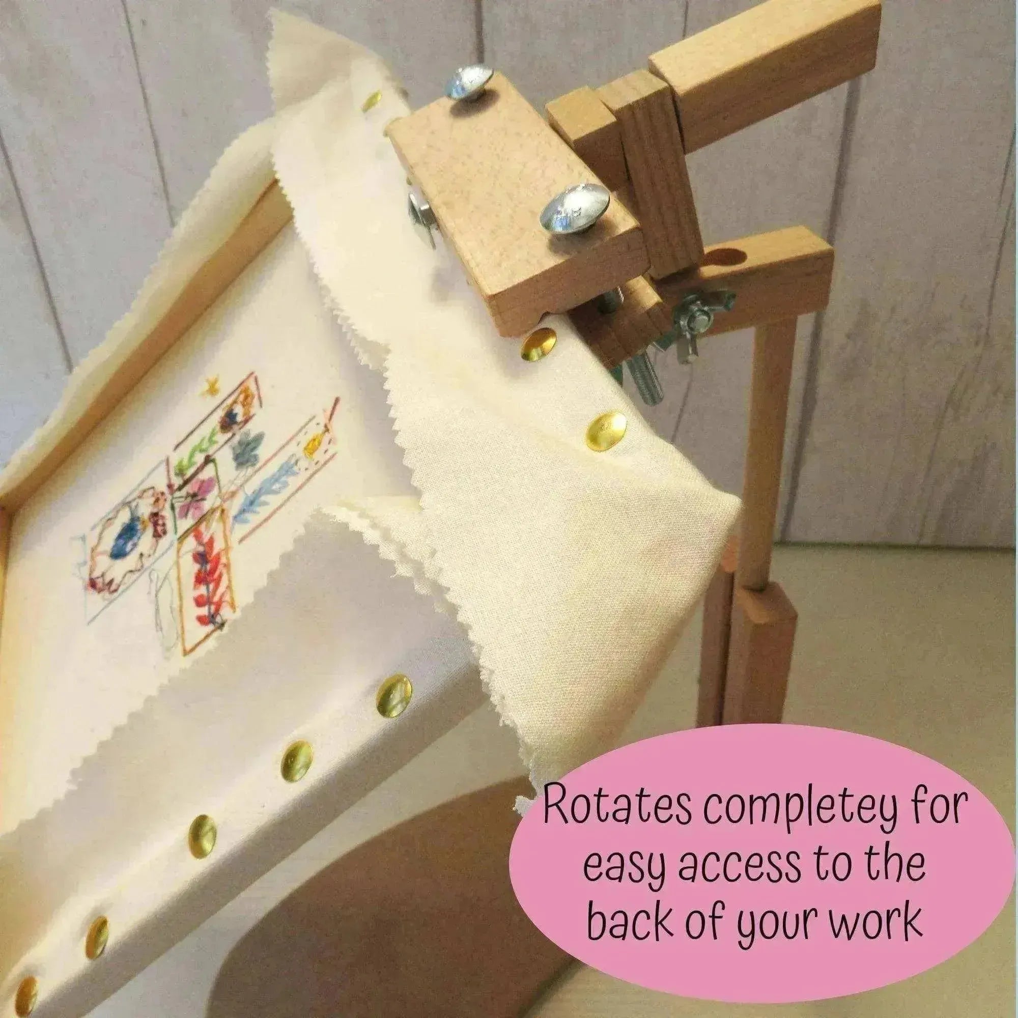 Siesta Sonata Seat Frame made from high quality wood , Embroidery Supplies , Siesta , embroidery hoop, embroidery hoop kit, embroidery kit for adults, embroidery kit for beginers, hand embroidery, sonata seat stand , StitchDoodles , shop.stitchdoodles.com