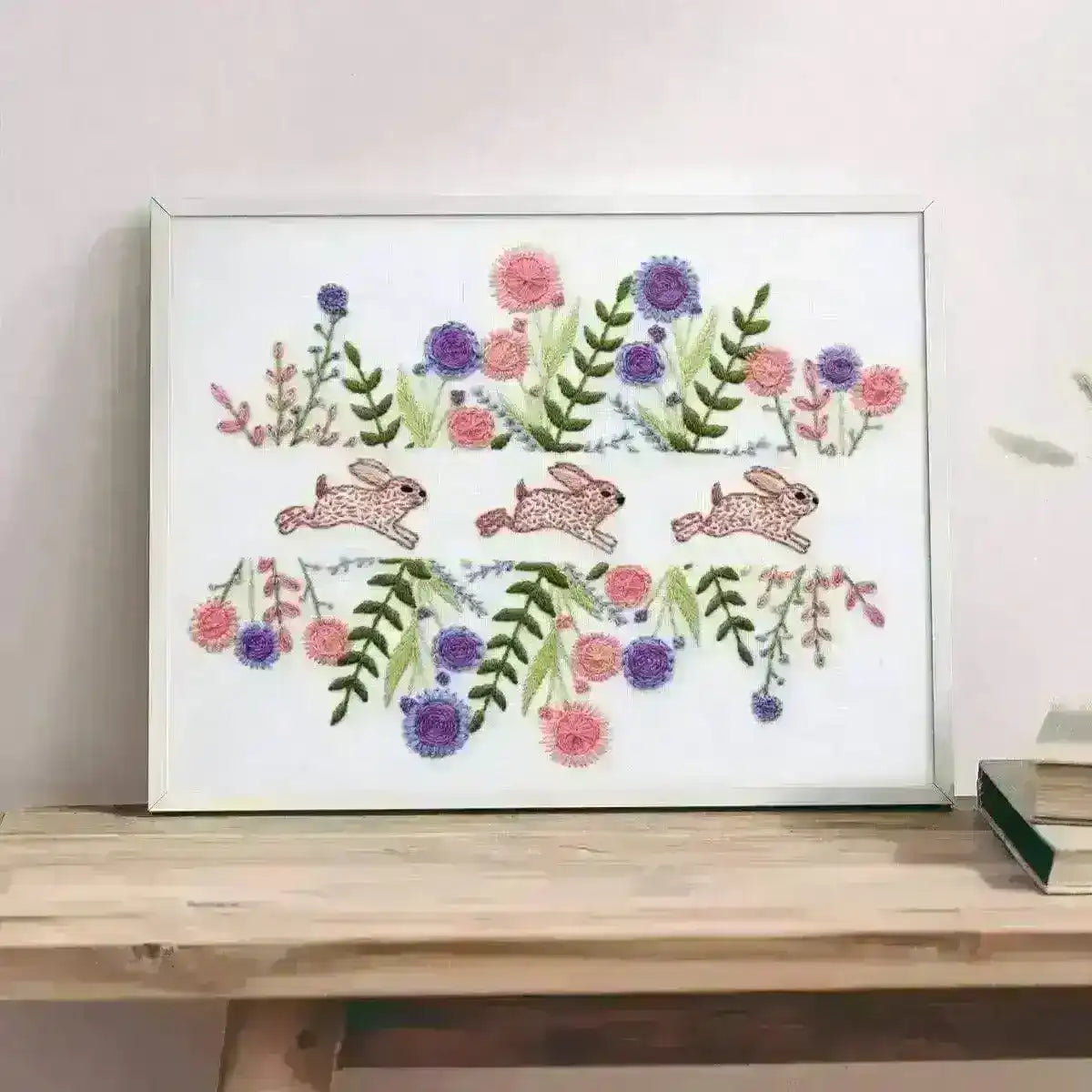 Spring Rabbits Hand Embroidery Pattern , PDF Download , StitchDoodles , embroidery hoop kit, embroidery kit for adults, embroidery kit for beginers, hand embroidery pattern , StitchDoodles , shop.stitchdoodles.com