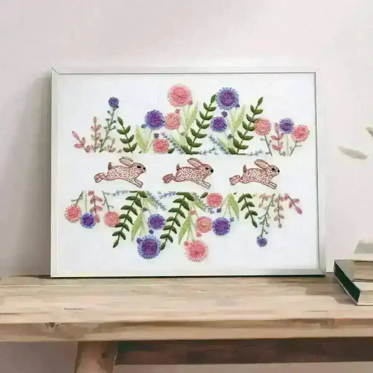 Spring Rabbits Hand Embroidery Pattern , PDF Download , StitchDoodles , embroidery hoop kit, embroidery kit for adults, embroidery kit for beginers, hand embroidery pattern , StitchDoodles , shop.stitchdoodles.com