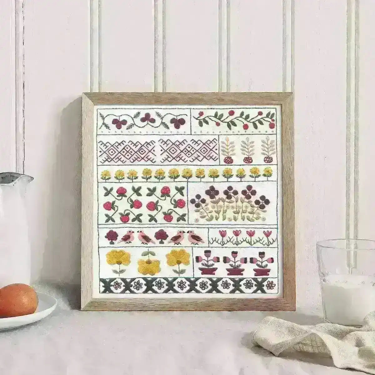 Spring Sampler, PDF Hand Embroidery Pattern , PDF Download , StitchDoodles , embroidery hoop kit, embroidery kit for adults, embroidery kit for beginers, hand embroidery, PDF pattern , StitchDoodles , shop.stitchdoodles.com