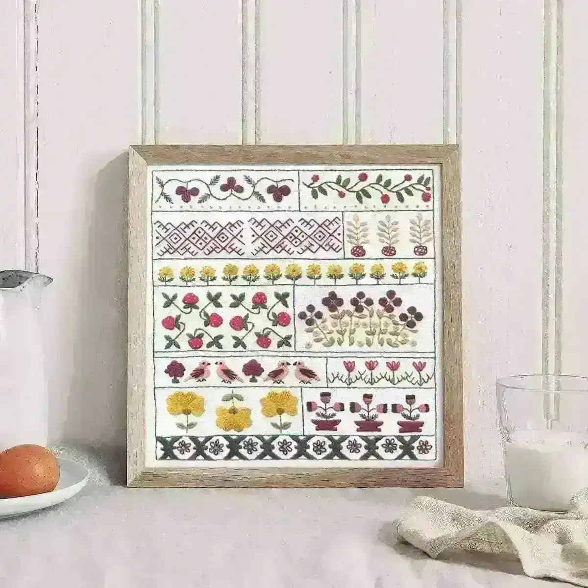 Spring Sampler, PDF Hand Embroidery Pattern , PDF Download , StitchDoodles , embroidery hoop kit, embroidery kit for adults, embroidery kit for beginers, hand embroidery, PDF pattern , StitchDoodles , shop.stitchdoodles.com