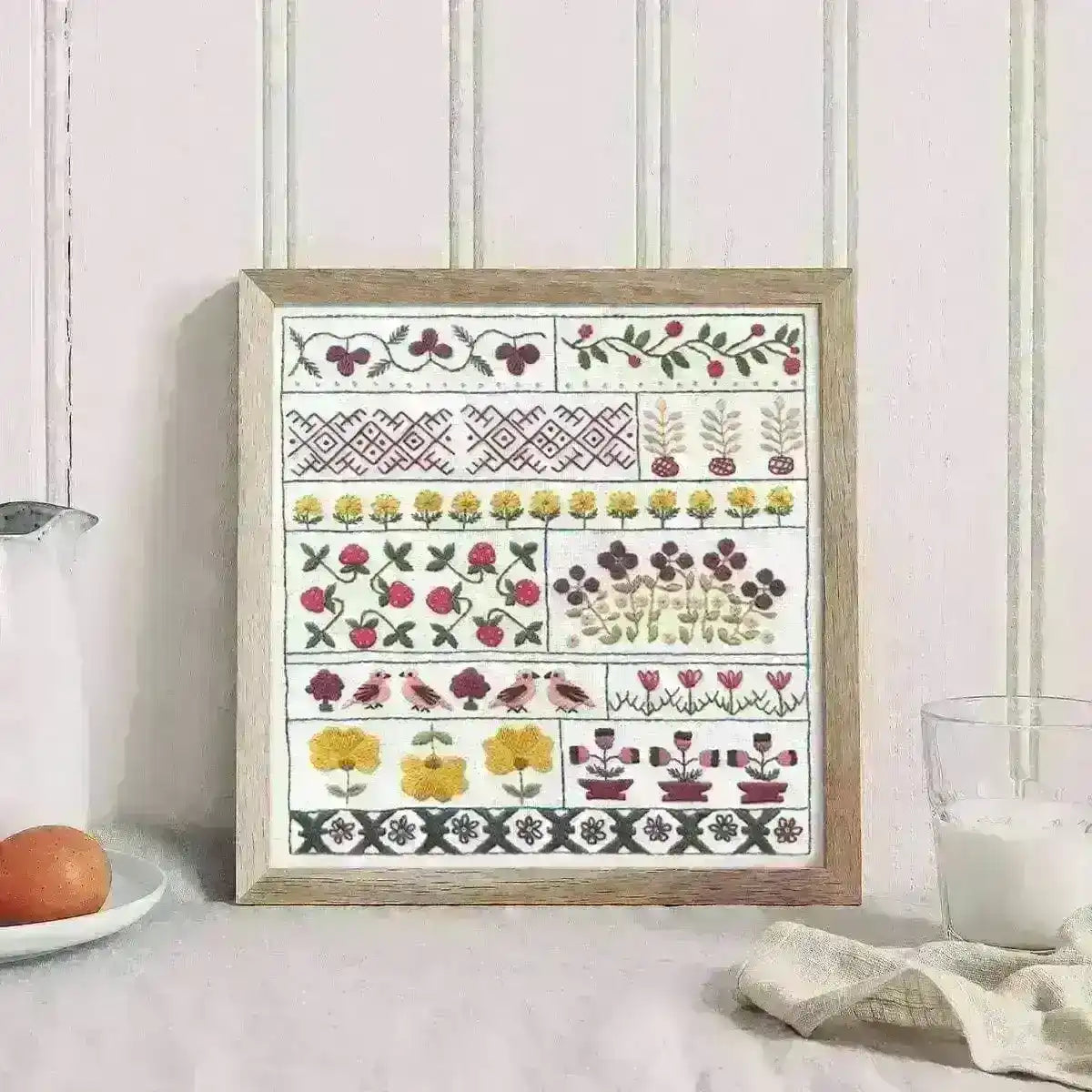 Spring Sampler, PDF Hand Embroidery Pattern , PDF Download , StitchDoodles , embroidery hoop kit, embroidery kit for adults, embroidery kit for beginers, hand embroidery, PDF pattern , StitchDoodles , shop.stitchdoodles.com