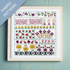 SPRING SAMPLER EMBROIDERY FABRIC PATTERN