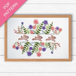 Spring Rabbits Hand Embroidery Pattern