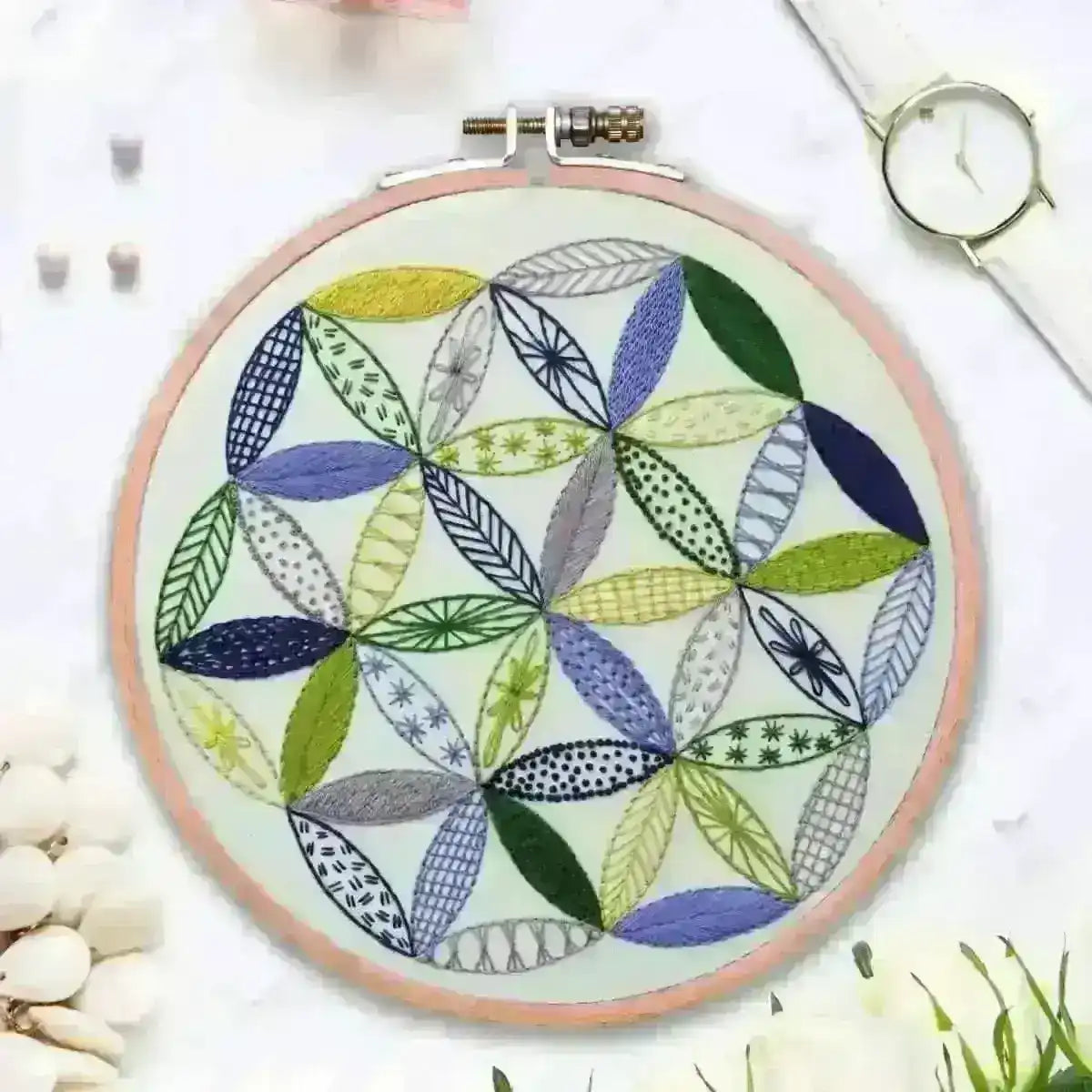 Starflower Embroidery Sampler , PDF Download , StitchDoodles , embroidery hoop kit, embroidery kit for adults, embroidery kit for beginners, embroidery kits for adults, embroidery kits for beginers, embroidery sampler, flower sampler, hand embroidery, Hand embroidery sampler, modern embroidery kits, PDF pattern, sampler , StitchDoodles , shop.stitchdoodles.com