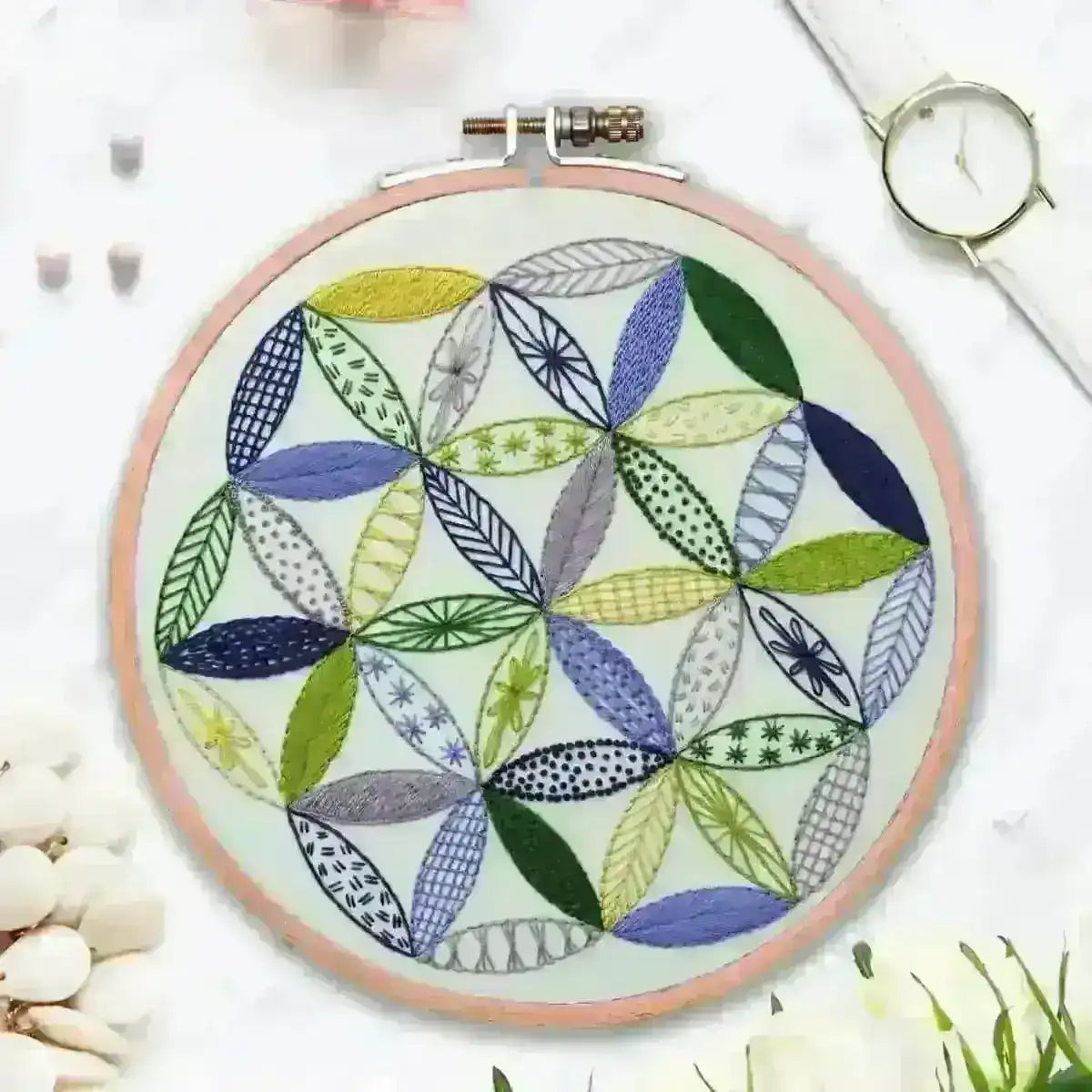 Starflower Sampler, Pre Printed Embroidery Fabric Panel , Pre Printed Fabric Pattern , StitchDoodles , beginer sampler, embroidery hoop kit, Embroidery Kit, embroidery kit for adults, embroidery kit for beginners, embroidery kits for adults, embroidery kits for beginers, embroidery pattern, embroidery sampler, flower sampler, hand embroidery, hand embroidery fabric, modern embroidery kits, PDF pattern, sampler , StitchDoodles , shop.stitchdoodles.com