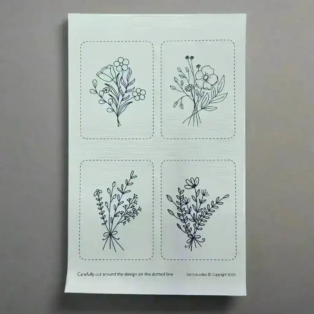 Stick and Stitch Doodles, Blooming Bouquets , embroidery pattern , StitchDoodles , embroidery pattern, Embroidery Supplies, embroidery thread, hand embroidery, hand embroidery pattern, new, stick and stitch , StitchDoodles , shop.stitchdoodles.com