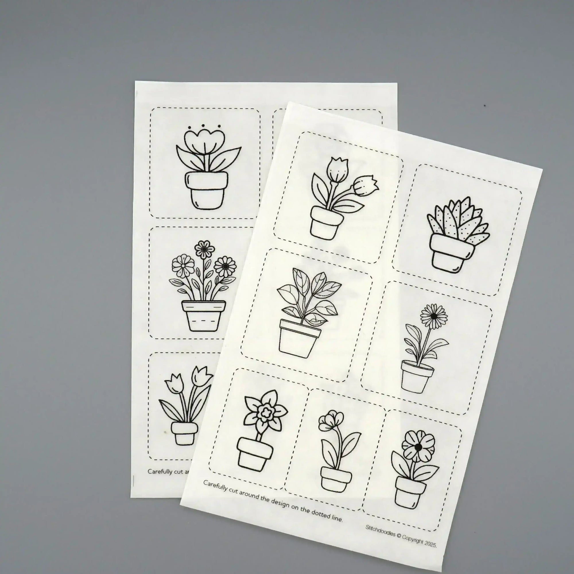 Stick and Stitch Doodles, Embroidery Garden Plant Pots , embroidery pattern , StitchDoodles , embroidery pattern, Embroidery Supplies, embroidery thread, hand embroidery, hand embroidery pattern, new, stick and stitch , StitchDoodles , shop.stitchdoodles.com