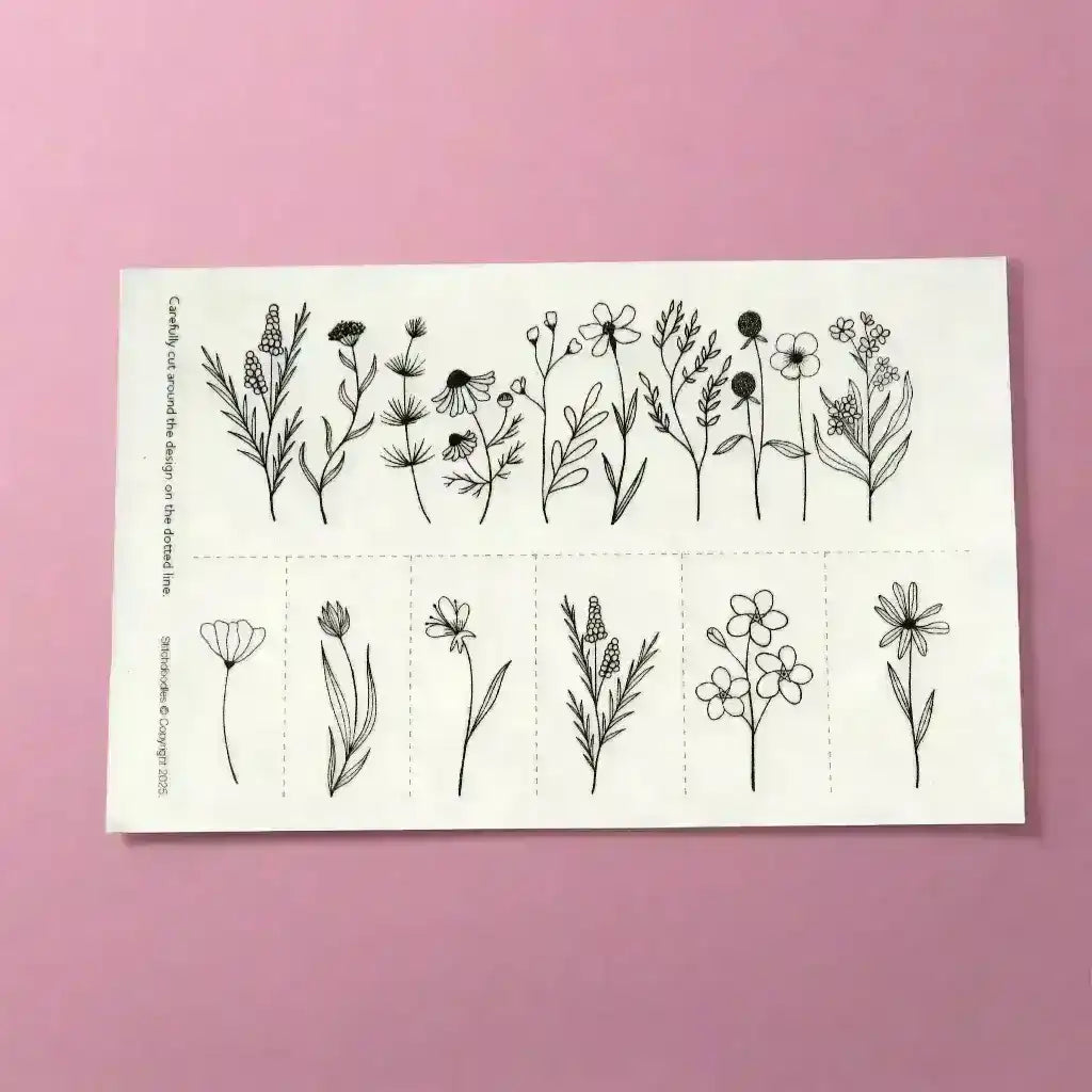 Stick and Stitch Doodles, Embroidery Wildflowers , embroidery pattern , StitchDoodles , embroidery pattern, Embroidery Supplies, embroidery thread, hand embroidery, hand embroidery pattern, new, stick and stitch , StitchDoodles , shop.stitchdoodles.com