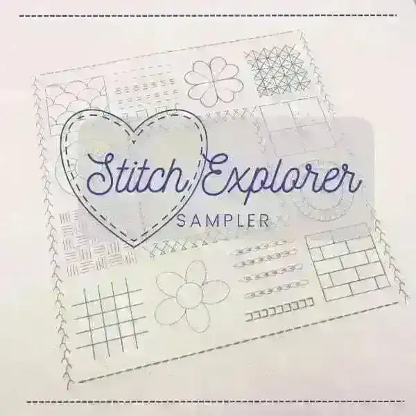 Stitch Explorer Sampler Design Template for Transfer - sloooow stitching , PDF Pattern , StitchDoodles , embroidery hoop kit, Embroidery Kit, embroidery kits for adults, embroidery kits for beginners, embroidery pattern, hand embroidery, hand embroidery fabric, modern embroidery kits, PDF pattern, sampler embroidery, unique embroidery kits , StitchDoodles , shop.stitchdoodles.com